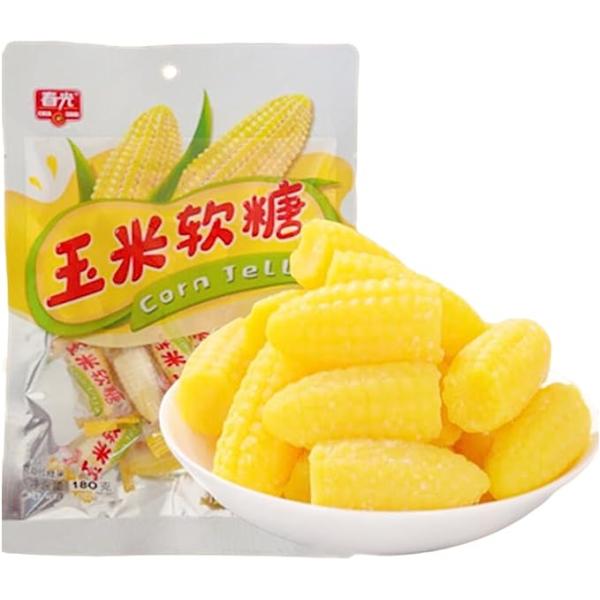 玉米軟糖 話題 大人気 おいしい とうもろこしグミ corn jelly トウモロコシ コーン キャンディー お菓子 1袋