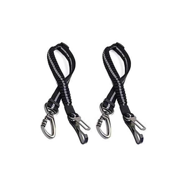 犬用シートベルト車の安全ハーネス拘束2in 1ラッチバーアタッチメント弾性反射ペット安全ベルトユニバーサル車両走行