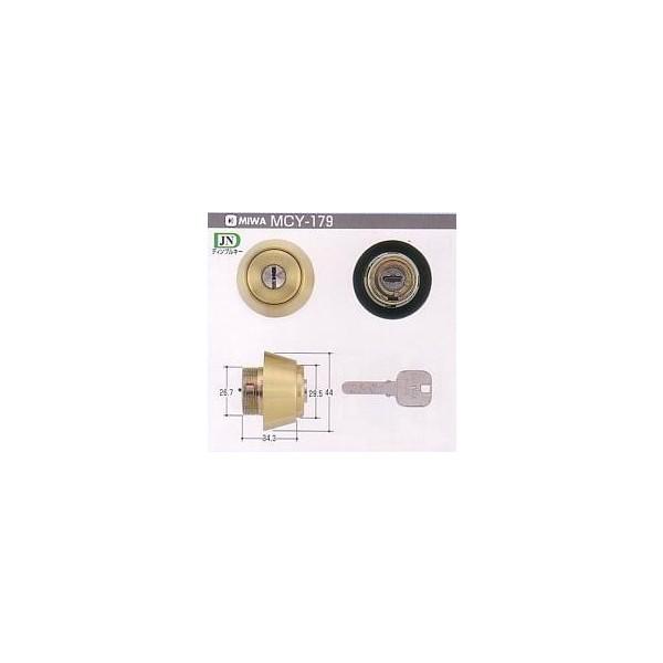 美和ロック MIWA JN DZ.CY DT33〜41 BS ゴールド 鍵数3本（MCY