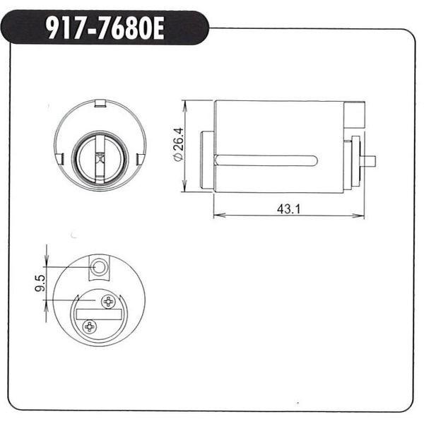 WEST �E�G�X�g�@���v���C�X  917-7680E DT36mm (SHOWA�����p) �V���o�[(SS)�F �L�[3�{�t (�ԕi�E�����s��)�y�݌ɕi�z ���i�摜