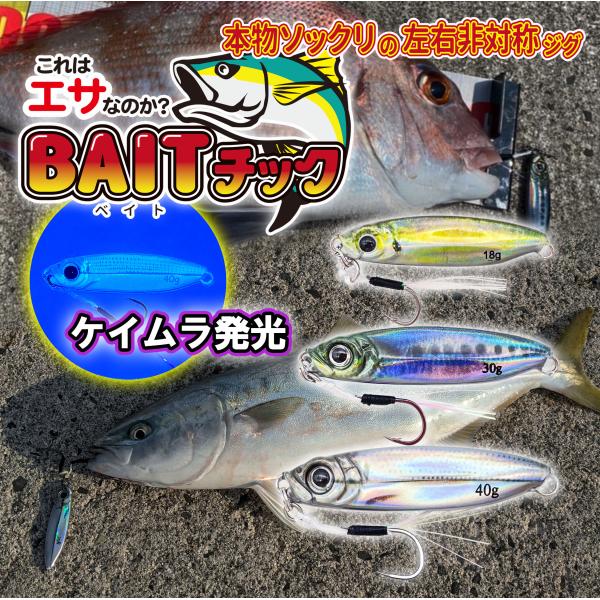 ルナヒサノ ベイトチック ケイムラ 18g/30g/40g 左右非対称 アシスト