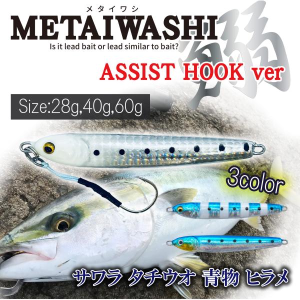 ルナヒサノ ジグ メタイワシ アシストフックver 28g/40g/60g 全3色