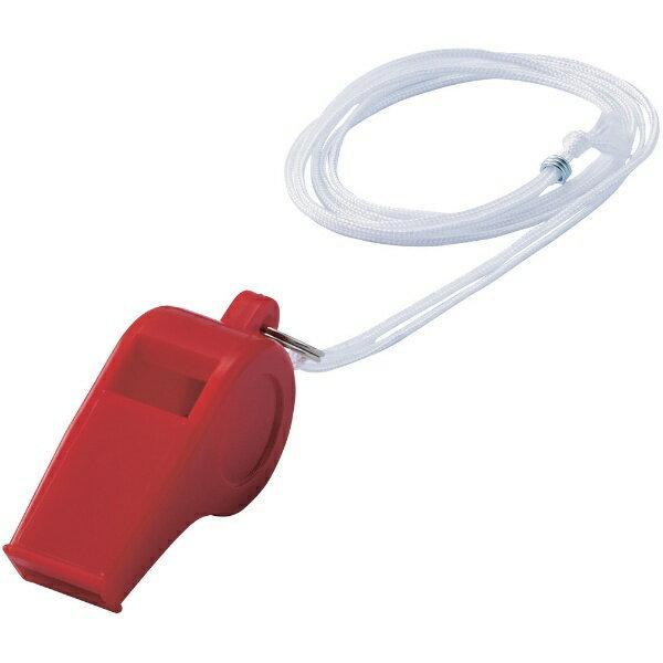 笛（ホイッスル） 赤 全長58.8mm 12個組 プラスチック製 144203 日本緑