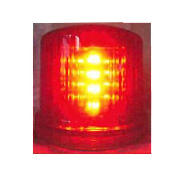 電池式LED回転・点滅灯 (赤) 単3乾電池×4個使用 LED輝度 赤16000mcd 