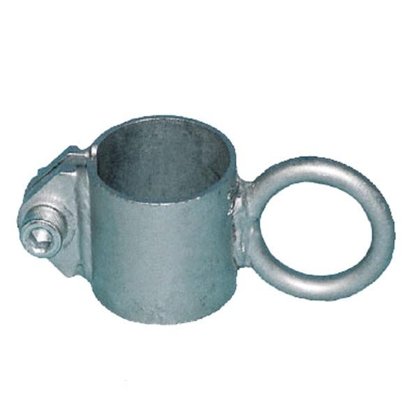 ■特長・リング（外径Φ50・太さΦ9）が1つに付いた強力タイプのフックです。構造物を固定するとき、ロープでしっかりと固定できます。・ステンレスのキャップスクリューボルトと六角ナットで協力に固定します。六角レンチとスパナで取付けます。■仕様材...