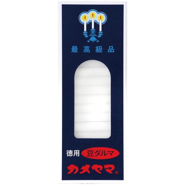 カメヤマ 小ローソク 徳用豆ダルマ 225G 小ローソク 約19分