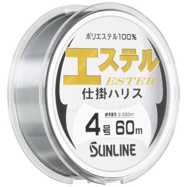 サンライン(SUNLINE) ハリス エステル仕掛ハリス ポリエステル 60m 4号 クリア