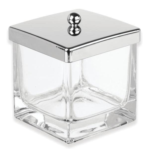 InterDesign キャニスター Clear/Chrome 8.7 x 8.7 x 10.4 cm 24431EJ