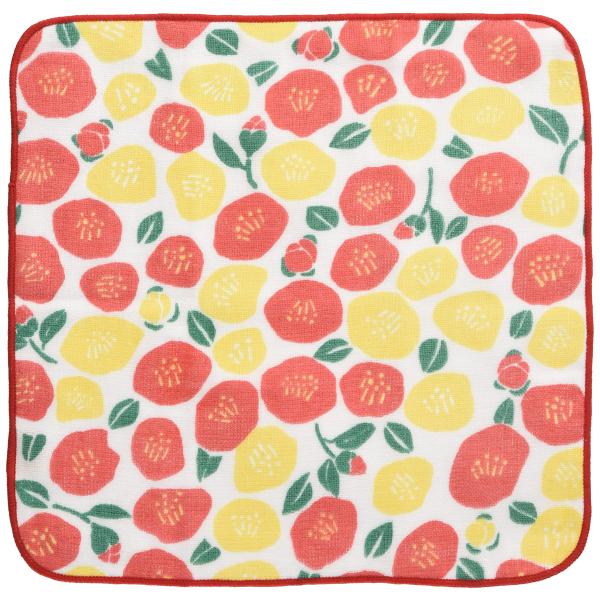 プレーリードッグ 泉州さらさらガーゼ ハンカチ 舞椿 23×23cm