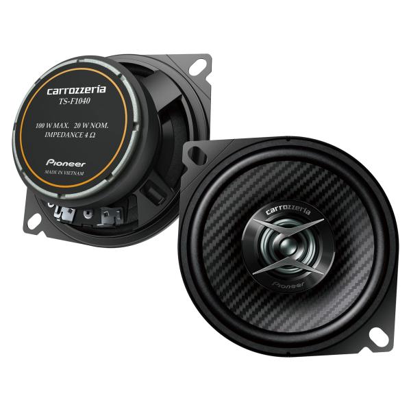 Pioneer パイオニア スピーカー TS-F1040-2 10cm カスタムフィットスピーカー コアキシャル2ウェイ ハイレゾ対応 カロッツェリア