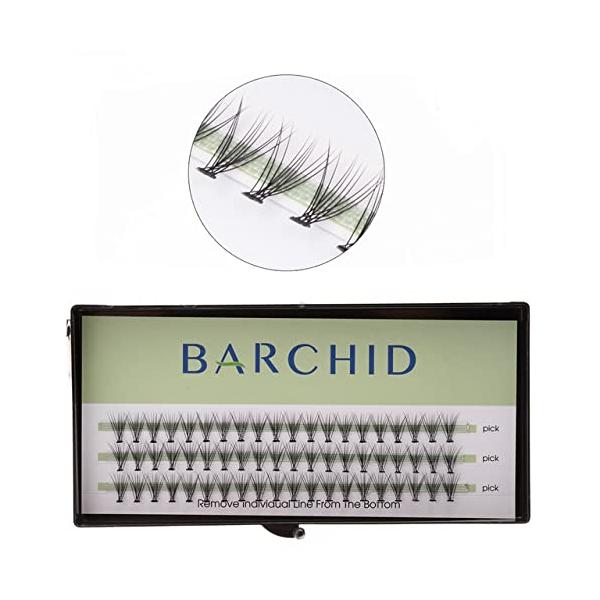 BARCHID つけまつげ ナチュラル まつげエクステ フレアセルフ用 超極細素材 太さ0.07mm 8mm Cカール マツエク10本束