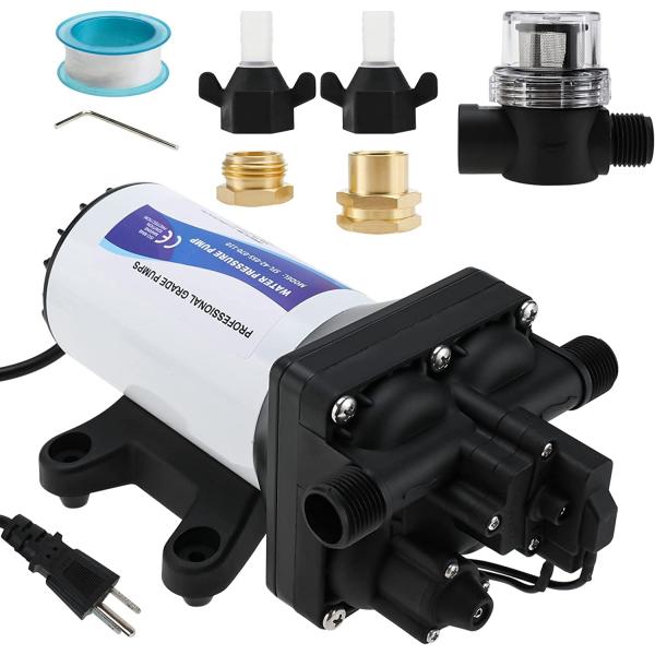給水 排水ポンプ ダイヤフラムウォーターポンプ 最大55PSI 20.8L/mi Amarine Made 給水 排水ポンプ ダイヤフラムウォーターポンプ 最大