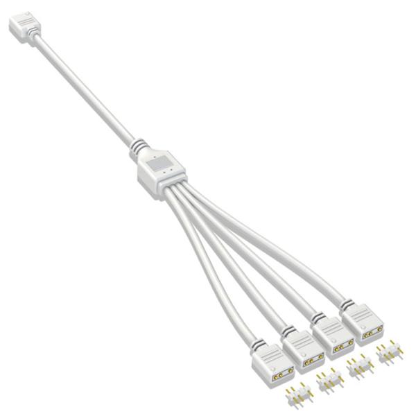 ◆ 当店は紙での領収書の発行は行っておりません◆ 初期不良は、1週間以内にご連絡下さい。それ以降の対応は出来ませんので、ご注意下さい。◆ 初期不良以外の故障は、メーカーにお問合せ下さい。【商品概要】製品名:V4 1 in 4 ARGB延長ケ...