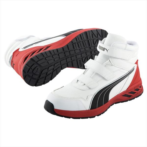 プーマ　セーフティシューズ25cm プーマ セーフティ PUMA SAFETY Rider2.0 White Mid 63.353.0