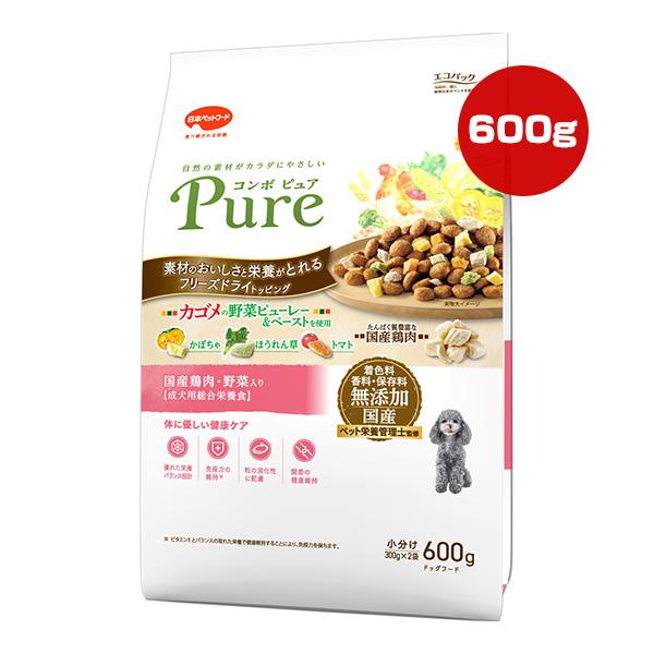 COMBO Pure コンボ ピュア 国産鶏肉・野菜入り 600g[300g×2袋] 日本
