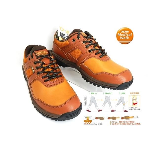 未使用級 アサヒ メディカルウォーク 防水 サイドジップ ウォーキングシューズ ASAHI Medical Walk アサヒメディカルウォーク ウォーキング