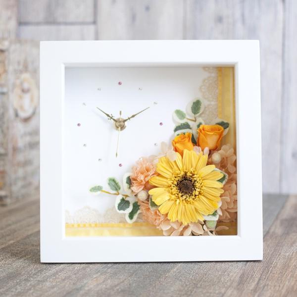 プリザーブドフラワー ギフト 花 壁掛け 時計 オロージュ おしゃれ 雑貨 退職祝い 開店祝い 開業祝い 新築祝い 卒業祝い 誕生日 プレゼント 母の日 爆買