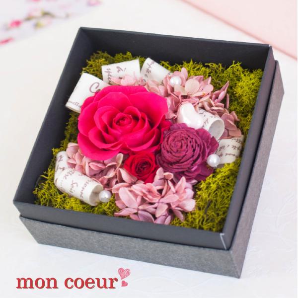 プリザーブドフラワー ギフト 花 モンクール ボックス おしゃれ 雑貨 誕生日 結婚祝い 開店祝い 退職祝い プリザードフラワー プレゼント 母の日 爆買