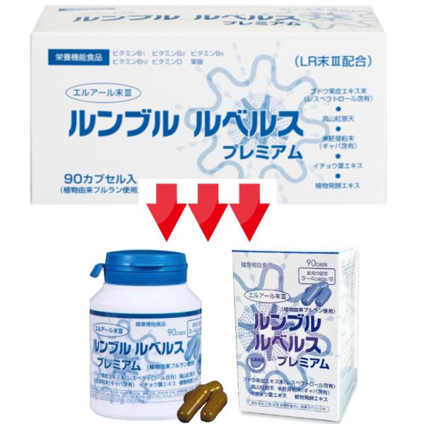ルンブル ルベルス プレミアム ９０粒　ボトルタイプ　※中身は同じでパッケー ジのみ変更《LR末III ルンブルクスルベルス ルンブレン》 ※送料無料