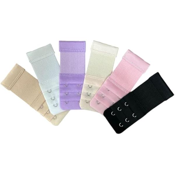 適応サイズ：ホック間長さ約19mm　 (2列 ピッチ幅 約19mm)入り数　：ホック　6個カラー：ホワイト・ブラック・ピンク・パープル・ベージュ・ライトベージュカンタンに取り付けるだけでブラのアンダーサイズを調整出来ます。お持ちのブラジャー...