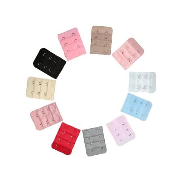 適応サイズ：ホックのピッチ：約19mm（2列 ピッチ幅 約19mm）お持ちのブラジャーにつけてご使用いただけますカンタンに取り付けるだけでブラのアンダーサイズを調整出来ます。妊娠中や授乳期、産後体型が戻らない時など、ブラジャーのアンダーサイ...