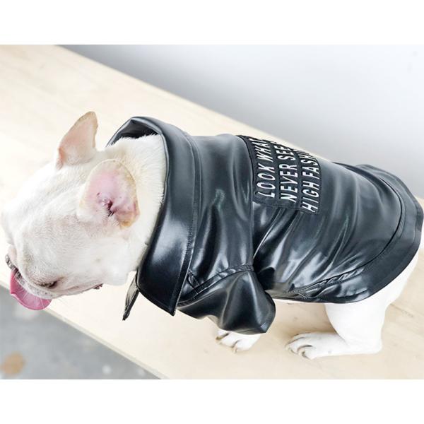 犬服 ライダースジャケット 男の子女の子兼用