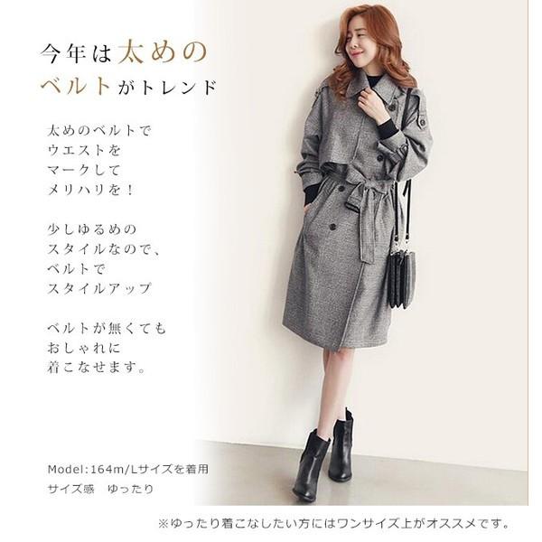 スプリング コート トレンチコート レディースアウター グレンチェック 落ち着きのある柄物トレンチ グレー 代 30代春服 通勤ロングトレンチ カジュアル Buyee Buyee 日本の通販商品 オークションの代理入札 代理購入