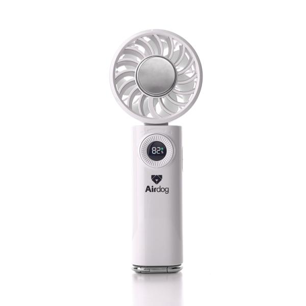 エアドッグ ハンディファン airdog 冷却プレート 携帯扇風機 手持ち扇風機 冷感 ひんやり 卓上 強力送風 静音 軽量 折りたたみ 熱中症対策 暑さ対策 夏