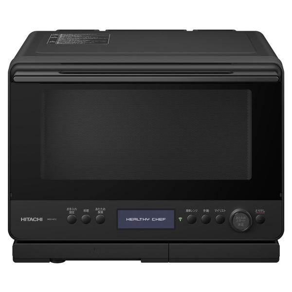 【製品について】ブランド　日立(HITACHI)アイテム　HITACHI 日立 過熱水蒸気 オーブンレンジ 30L フロストブラック MRO-W1C K スチームオーブンレンジ ヘルシーシェフ型番　MRO-W1C K本体サイズ　約幅497×...