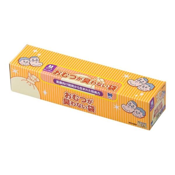 1個 クリロン化成 防臭袋 おむつが臭わない袋 BOS ボス Mサイズ 90枚入