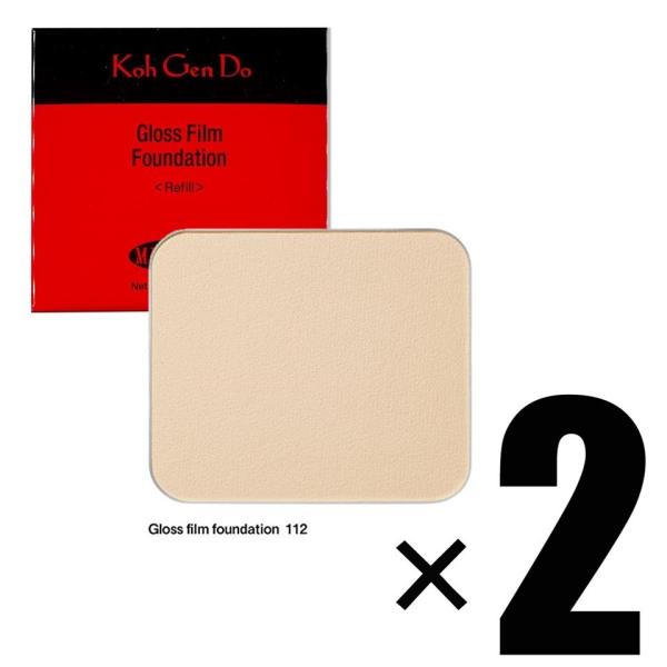 2個 江原道 Koh Gen Do マイファンスィー グロス フィルム ファンデーション 112 レフィル/スポンジ1個付 SPF30 PA+++ 追跡可能メール便にて発送