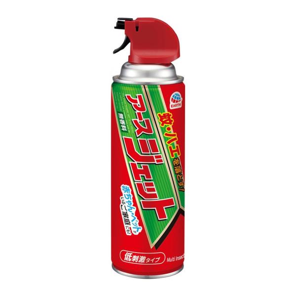 1個 アース製薬 アースジェット 450ml 蚊・ハエ用駆除スプレー 殺虫剤 防虫剤 防除用医薬部外品
