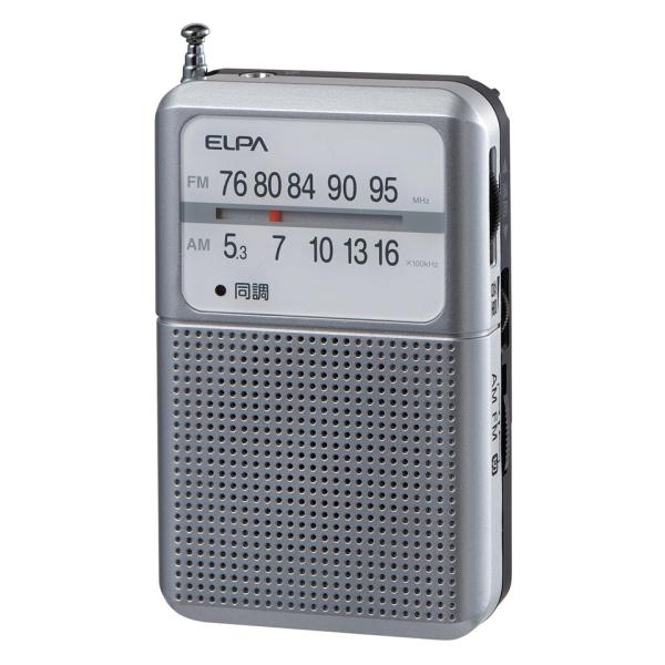【製品について】ブランド　ELPA エルパアイテム　ELPA エルパ AM/FM 電池長持ちラジオ ER-P80F シルバー 防災 防水 防滴型番 ER-P80Fカラー シルバー同調方式 アナログ同調受信周波数【AM】522〜1620kHz...