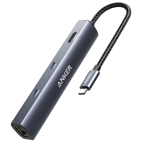 Anker アンカー PowerExpand 6-in-1 USB-C PD イーサネット ハブ A83650A1