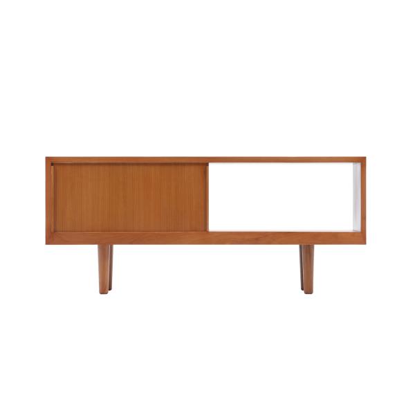 Cut Through 1 step テレビボード 102cm■テレビボード テレビ台 AVボード ローボード 北欧家具 デザイン チーク無垢材 チ■