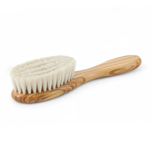 他サイト： レデッカー Redecker 新生児用 柔らかヤギ毛のヘアブラシ ドイツ製 高品質 ハンドメイド 天然素材 生活道具の商品画像