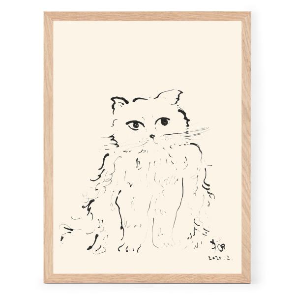 The Poster Club アートポスター 30×40cm Cat ポスタークラブ 北欧雑貨 デンマーク製 アートプリント インテリア おしゃれ