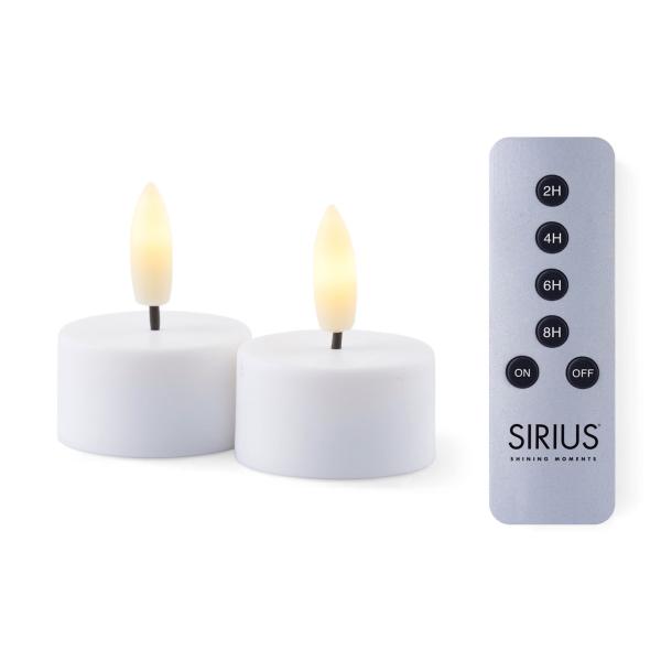 SIRIUS シリウス 専用リモコン付き LEDティーライトキャンドルライト Sille 2個セット 専用リモコン同梱 正規品 最上位シリーズ