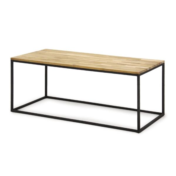 ruskeaルスケア チーク材の辺材を使ったスクエアなアイアンロー