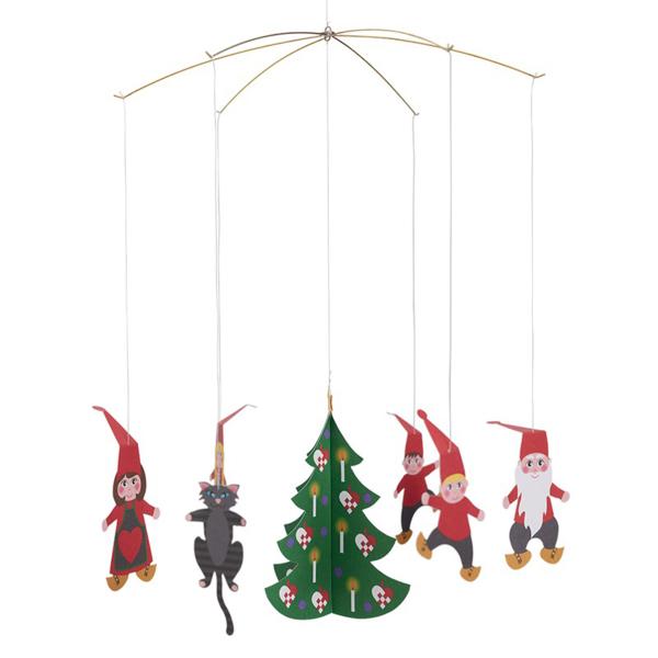 Flensted Mobilesフレンステッドモビール 北欧デンマークモビール Pixy Family クリスマスサンタクロース 32x147 Chloros クロロス 通販 Yahoo ショッピング