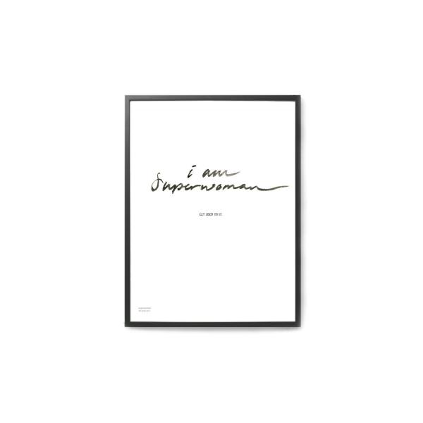 y݌ɌzyēׂȂzMy Deer Art Shop A[g|X^[ 30×40cm Superwoman kG A[gvg