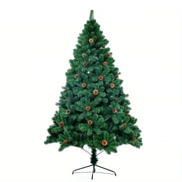 ■商品情報松ぼっくりがかわいいこちらの『クリスマスツリー 』は、存在感たっぷりでお部屋を華やかに演出する完璧なアイテムです。美しい松ぼっくりがアレンジされており、クリスマスの雰囲気を存分に楽しむことができます！180cmの大きさは、リビング...