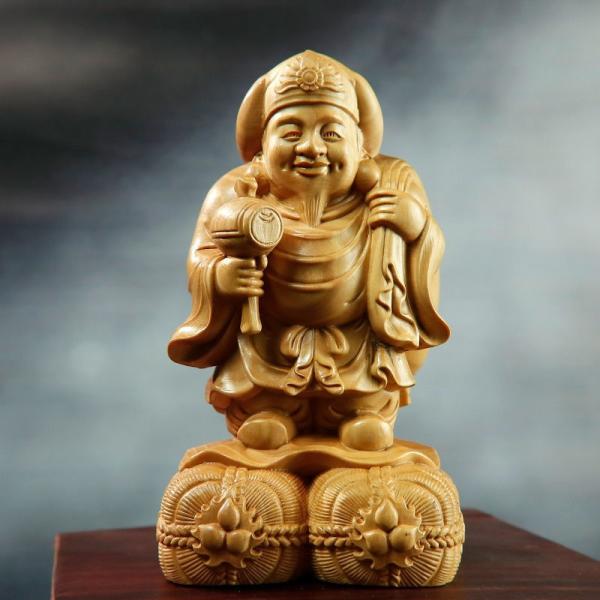 大黒天 神様 仏 仏様 木彫 置物 オブジェ 厄除け 縁起物 開運 健康運