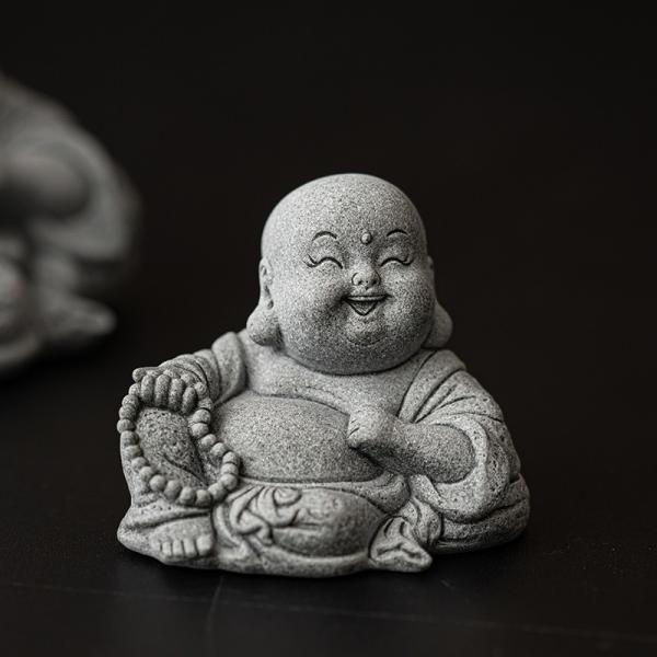 布袋様 置物 オブジェ 神様 神 仏様 青砂石 開運 厄除け 縁起物 健康運