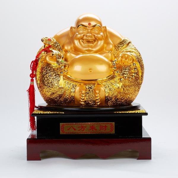 布袋様 置物 オブジェ 神様 神 仏様 金色 ゴールド 黄金 開運 厄除け