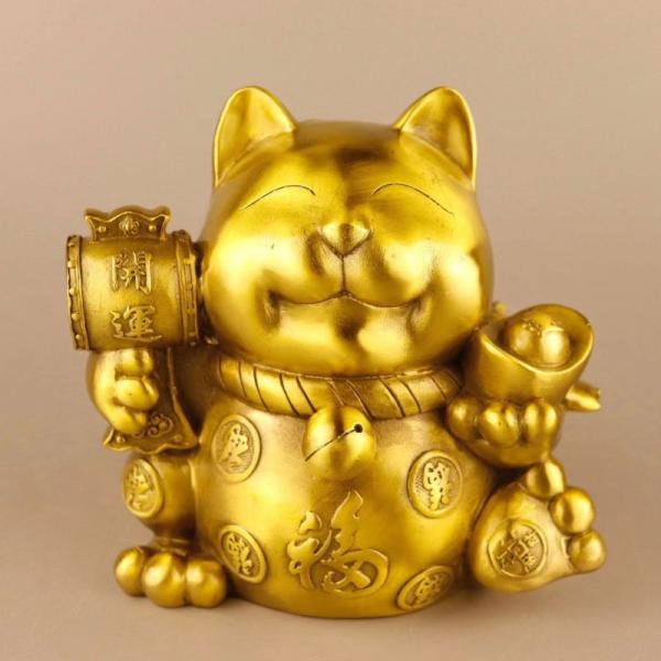 銅製の猫の置物♥ russel_ka-1874