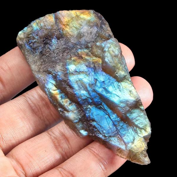 天然石 ラブラドライト 天然 クリスタル 100g ブルー 置物 風水