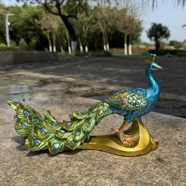 ガーデンオブジェ 孔雀 置物 豪華 クジャク アニマル 動物 鳥