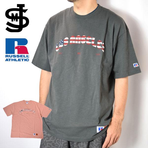 JACKSON MATISSE ジャクソンマティス RUSSELL ATHLETIC ラッセルアスレチック tシャツ Heavy Slub Jersey Arch Logo Tシャツ 111262022 クリックポスト対応商品