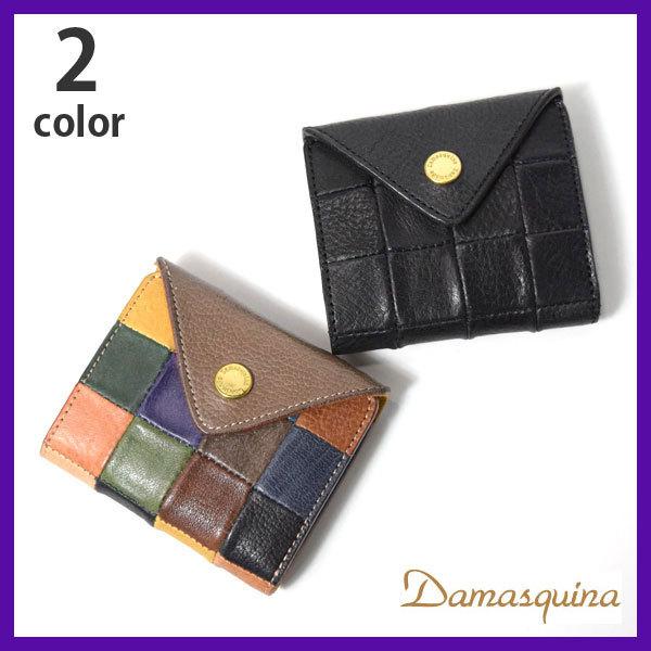 Damasquina ダマスキーナ PATCHWORK TRIANGLE MINI WALLET パッチ  